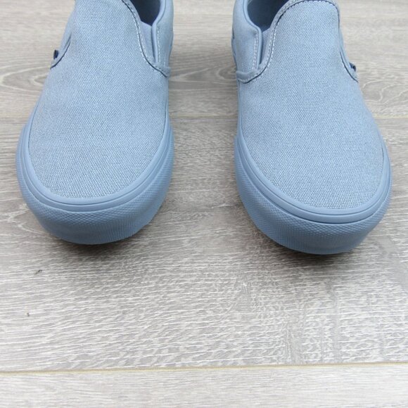 Vans Classic Slip On Pastel Mono Blue Shoes Mens Size 11.5 NEW - Picture 5 of 13